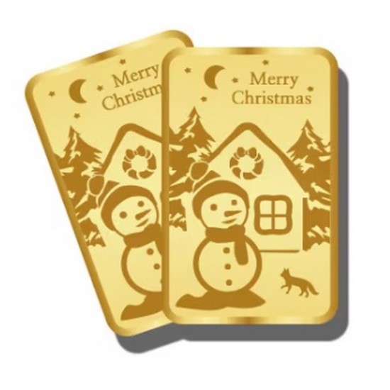 국제금거래소  크리스마스 골드바 5탄 (눈사람) 3.75g