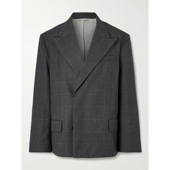  아크네스튜디오 Double Breasted Prince of Wales Woven Blazer BH0193 AMA