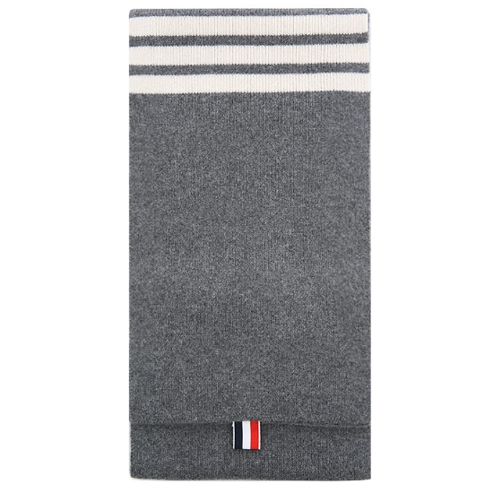 톰브라운 4 바 스트라이프 캐시미어 립 머플러 MKS026A 00011