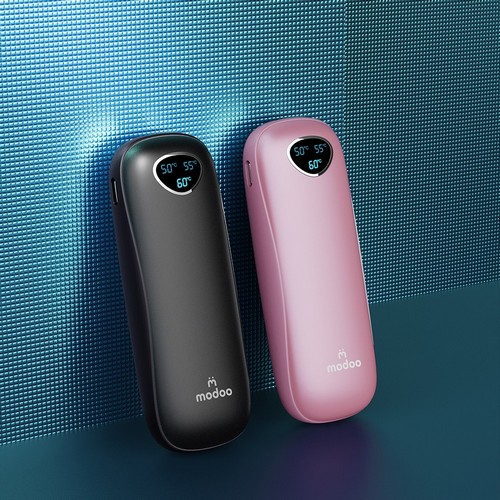 모두일상 충전식 휴대용 손난로 보조배터리 블랙 5000mAh