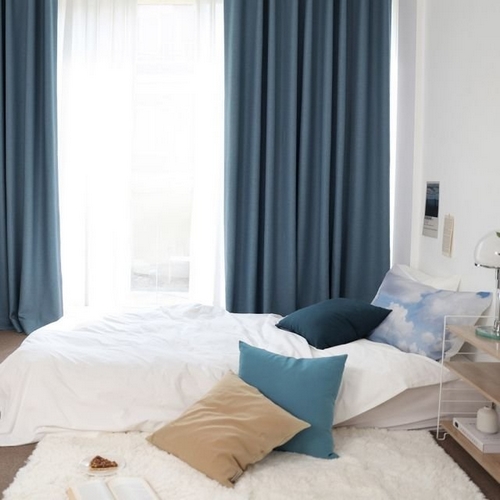 벨라이프 내츄럴 암막 나비주름 맞춤커튼