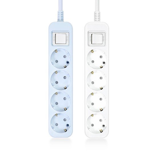 천하지엘씨 아이정 더쿨한 4구 16A 메인스위치 자동소화 멀티탭