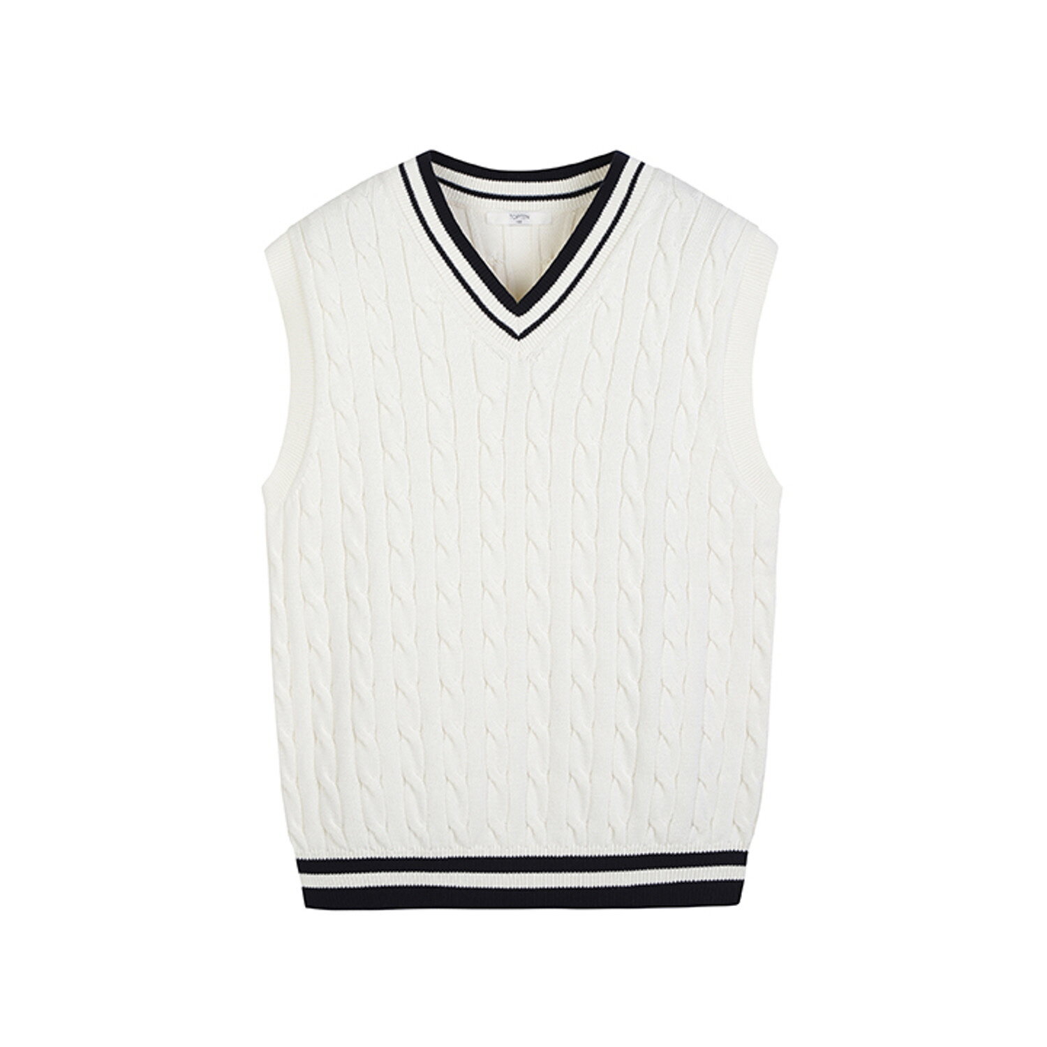탑텐 남성 워셔블 케이블 스웨터 베스트 MSE1ES1901