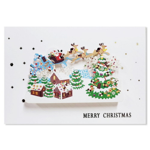 홀마크  크리스마스 레이저 입체카드 KXC3802