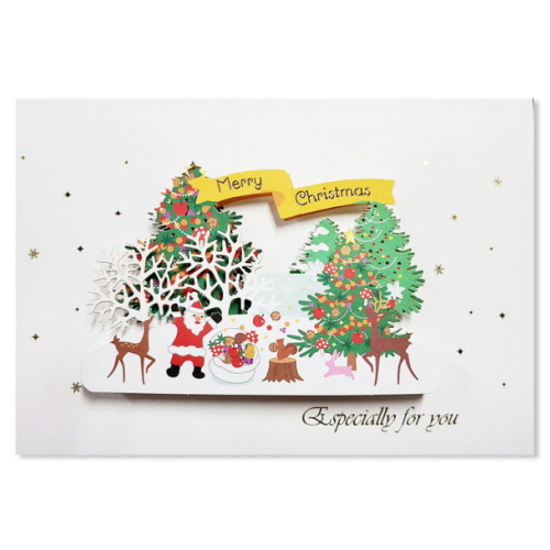 홀마크  크리스마스 레이저 입체카드 KXC3801