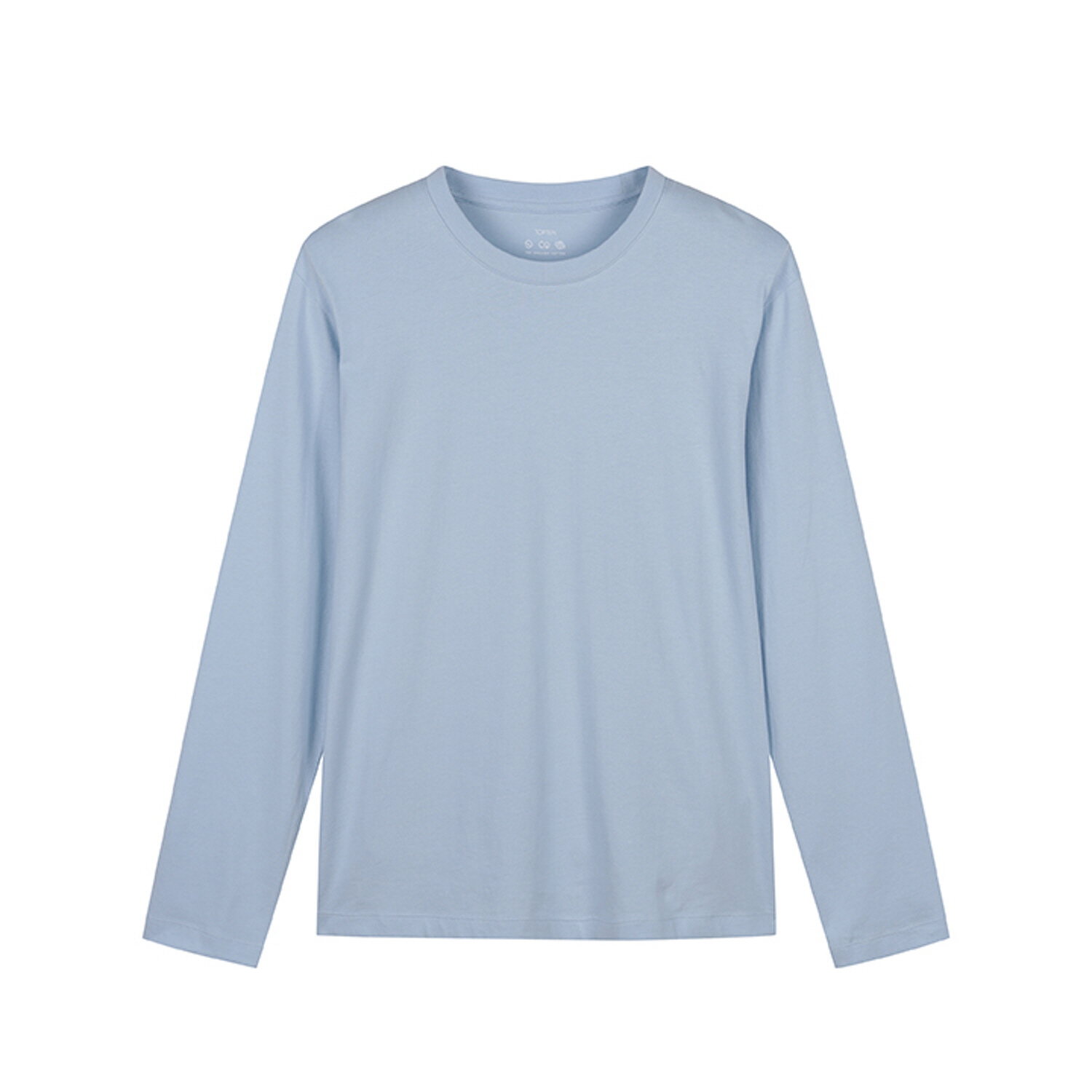 탑텐 남녀공용 오가닉 크루넥 긴팔 티_MSE5TS3911