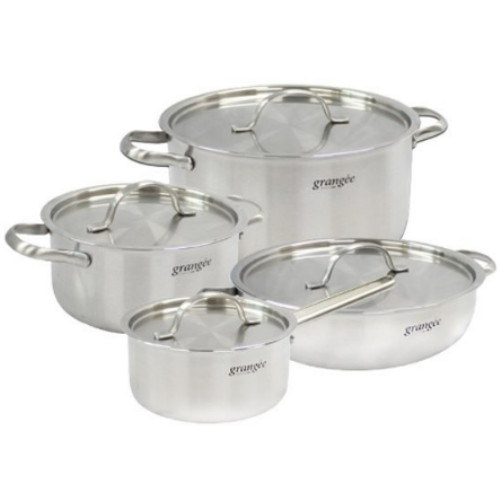 키친아트  그랑제 통3중 IH 냄비 4종 B (편수16+양수18+24+전골24)