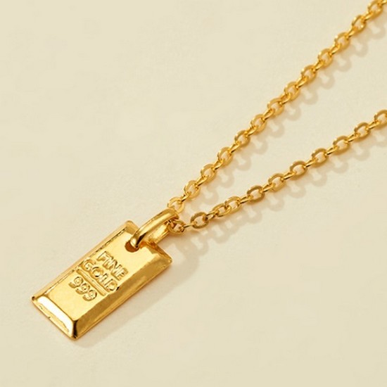 새미쥬얼리  바 한돈 목걸이 3.75g