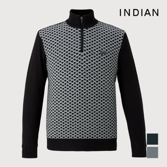 인디안 멀티패턴방풍하프니트__MIGBHXW9501_ 42043_MIGBHXW950167