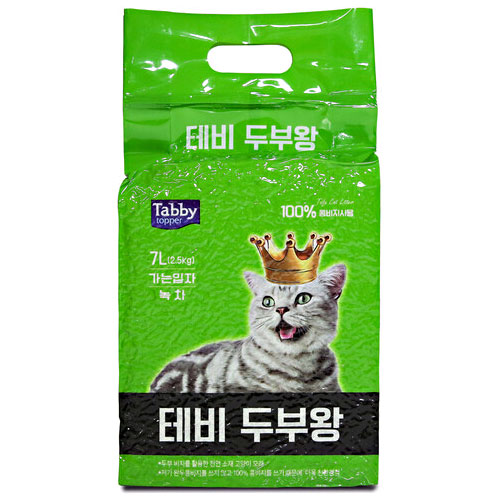 테비토퍼 두부왕 가는입자 녹차향 2.5kg