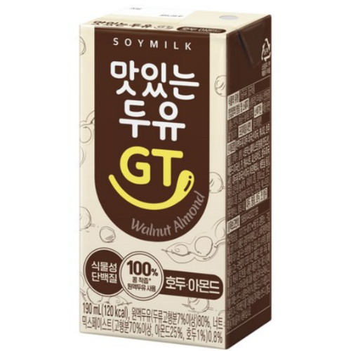 남양유업  맛있는 두유 GT 호두 아몬드 190ml