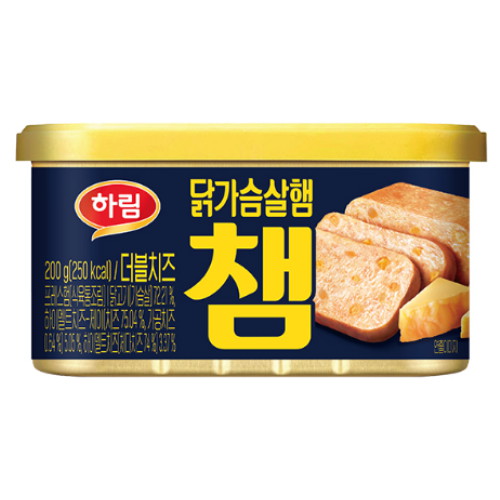하림  닭가슴살햄 챔 더블치즈 200g