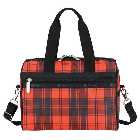 레스포색 레드 타탄 에브리데이 스몰 사첼백 3868.E944