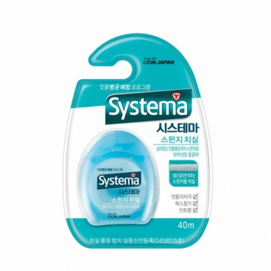 CJ라이온 시스테마 홈스케일링 스펀지 치실 40m