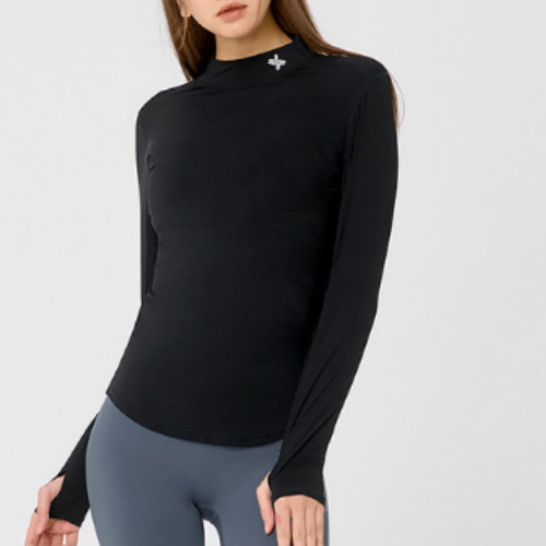 젝시믹스  모크넥 핑거홀 베이직 티셔츠 XT4367G