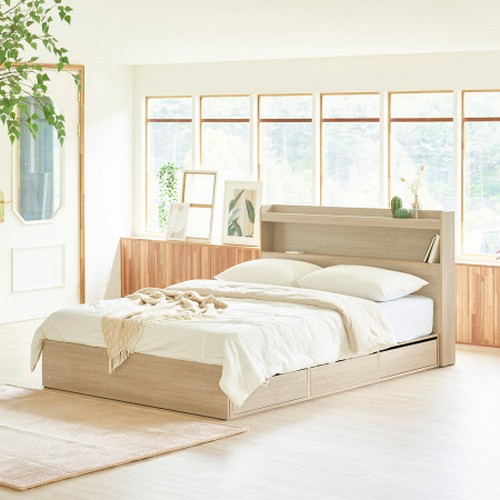 하포스침대 유니티 3단 서랍형 LED침대 SS