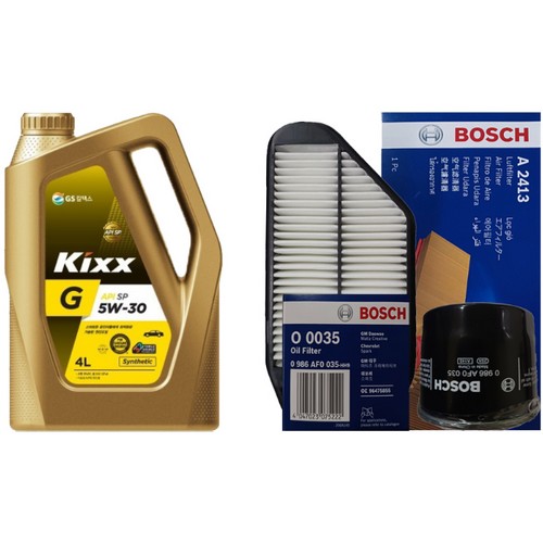 GS칼텍스 KIXX G SP 5W30 4L + 보쉬필터 쉐보레 스파크 M300