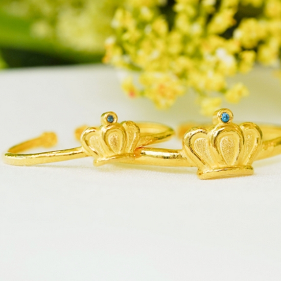 뽀르띠  로얄 크라운 탄생석 돌팔찌 3.75g