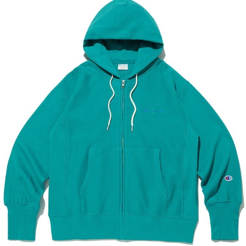 챔피온  리버스위브 100 프렌치 테리 풀집 후드 스웨트셔츠 CKTS3F762E1