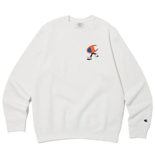 챔피온  백그래픽 기모 스웨트셔츠 CKTS3F326OW