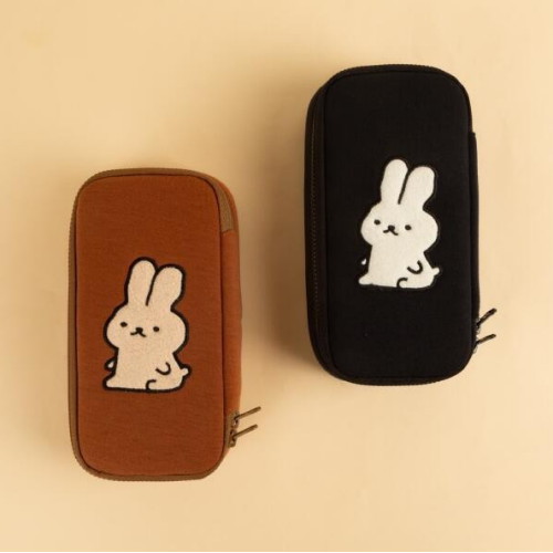 올뉴프레임  안녕 토끼 자수 박스 필통