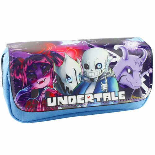 언더테일 샌즈 캐릭터 더블 지퍼 필통 (해외구매)