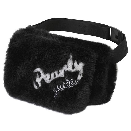 크리스패션 파리게이츠 자수 페이크 퍼 마프 벨트 백 521C4BG671_BK