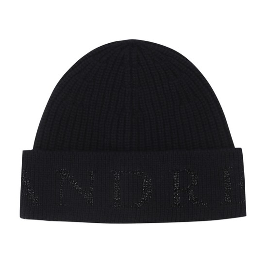 세인트앤드류스  글리터 빅 로고 비니 831C4CPA33BK