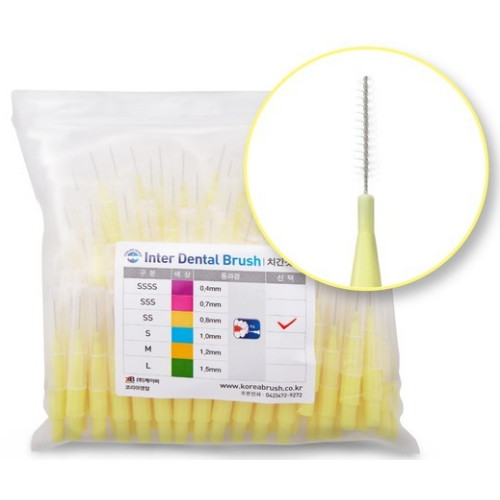 코리아덴탈  치간칫솔 I형 SS 0.8mm