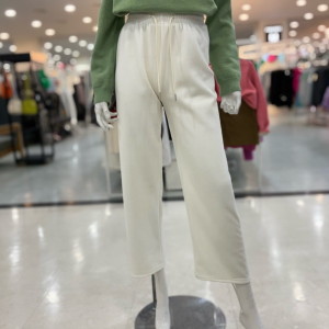 숲(SOUP) 여성 허리밴딩 골지 팬츠 OZBLPT5