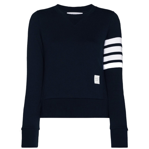 톰브라운 여성 사선 완장 맨투맨 FJT002A 00535