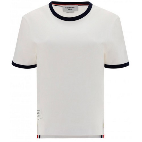 톰브라운 사이드 트리밍 반팔티셔츠 FJS075A 00042