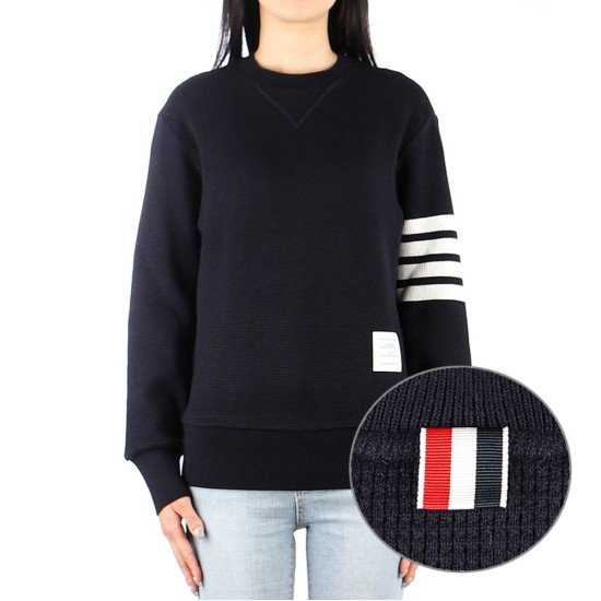 톰브라운 캐시미어 와플 4 바 니트 FJT213A J0012