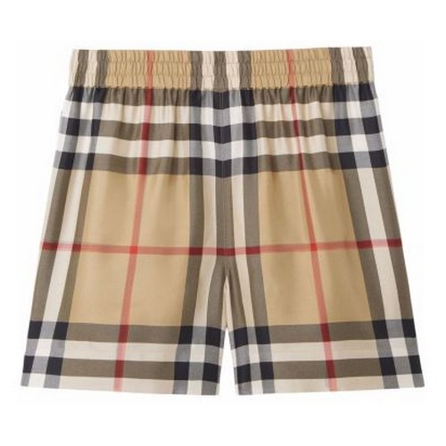 버버리 체크 실크 쇼츠 8052748