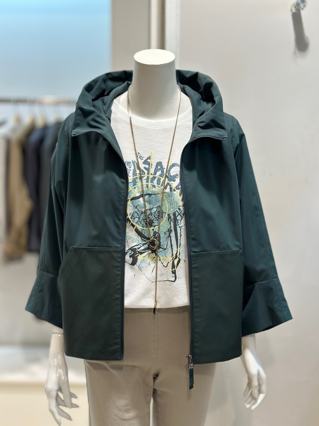 벨라디터치 러블리 가죽배색 자켓 V9D1JK27