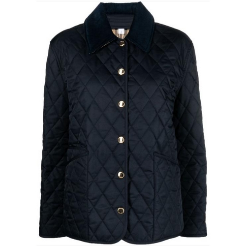 버버리 여성 코듀로이 칼라 다이아몬드 퀼팅 재킷 8065409