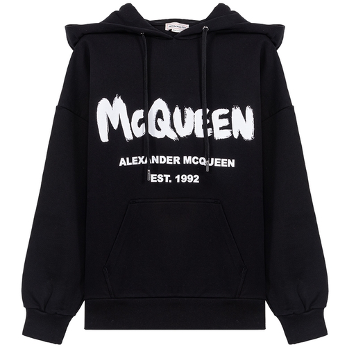 알렉산더맥퀸 그래피티 로고 프린트 후드티 674882 QZAHR
