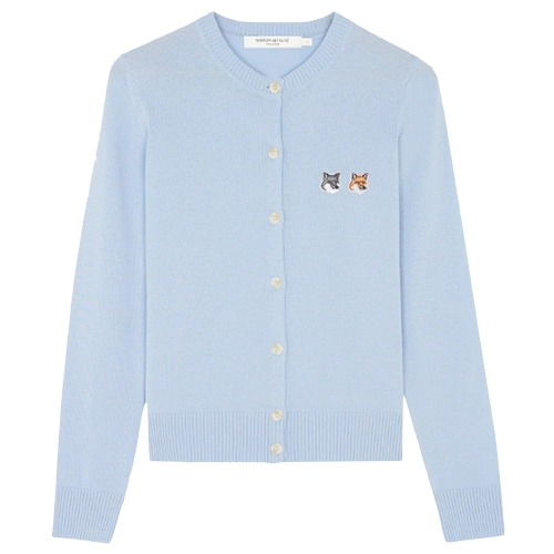 메종키츠네 여성 더블 폭스 헤드 패치 가디건 GW00544KT1036