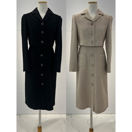 숲(SOUP) 싱글버튼 투웨이 원피스 SZAOPM2