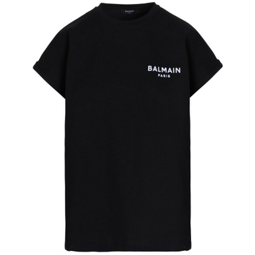 발망 플록 로고 반팔 티셔츠 BF1EF010 BB01