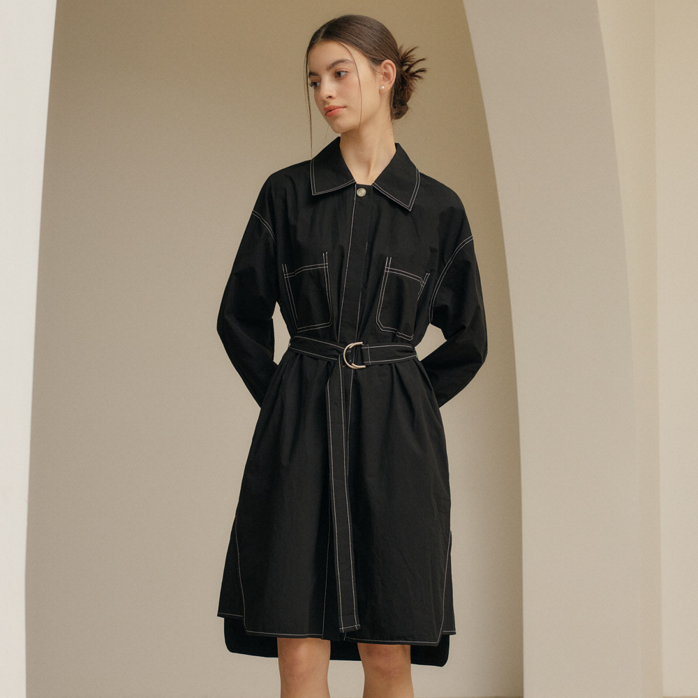 제너럴아이디어 프리스틴 셔츠 원피스 WBC1L15505