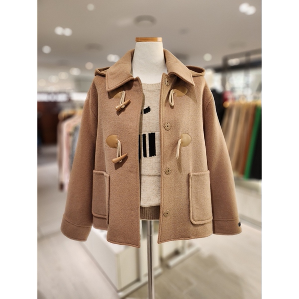 숲(SOUP) 여성 핸드메이드 더플 후드 모직코트 SZAHC3C