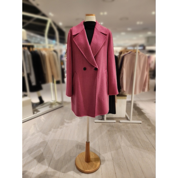 숲(SOUP) 핸드메이드 루즈핏 하프 코트 SZAHC31