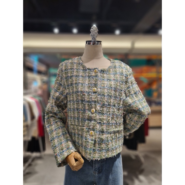 4CUS 트위드세즈자켓 FF3H7JK0067