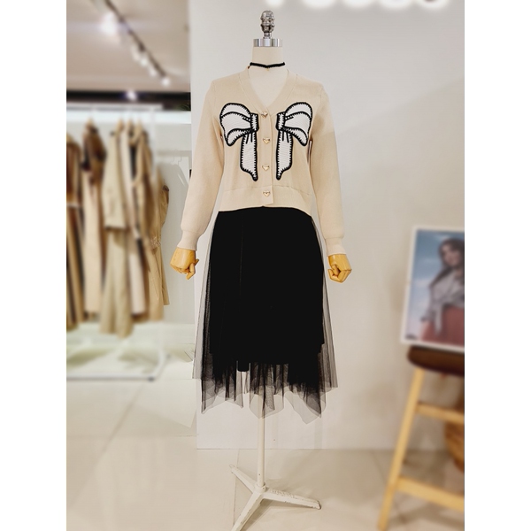 4CUS 왕리본 샤샤원피스 FF3I7OP0126