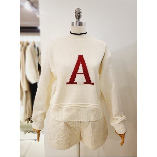 4CUS 이니셜라운드니트 FW3K7KT0346