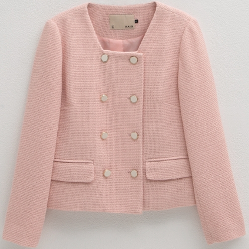 나인 로지 스퀘어넥 트위드 더블 자켓 JK-2808