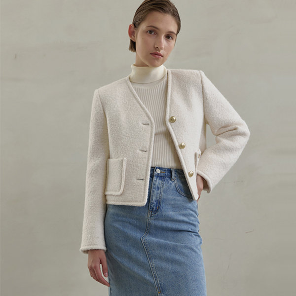 나인 울 뮤제 부클 자켓 JK-2883