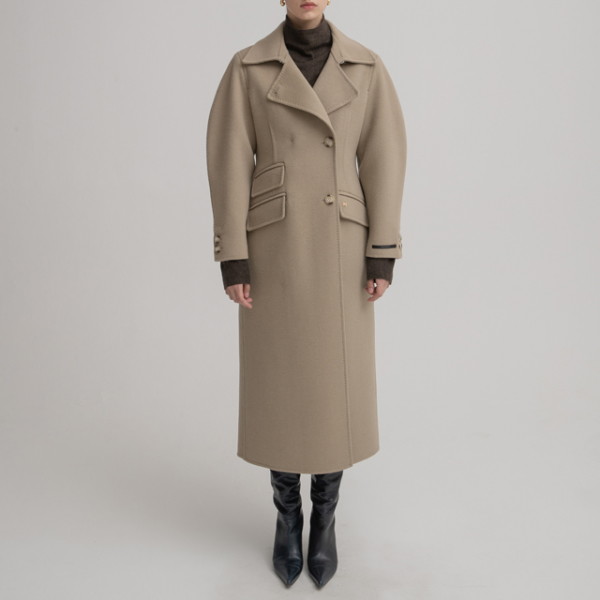 나인 울 아워글라스 핸드메이드 코트 CT-1404