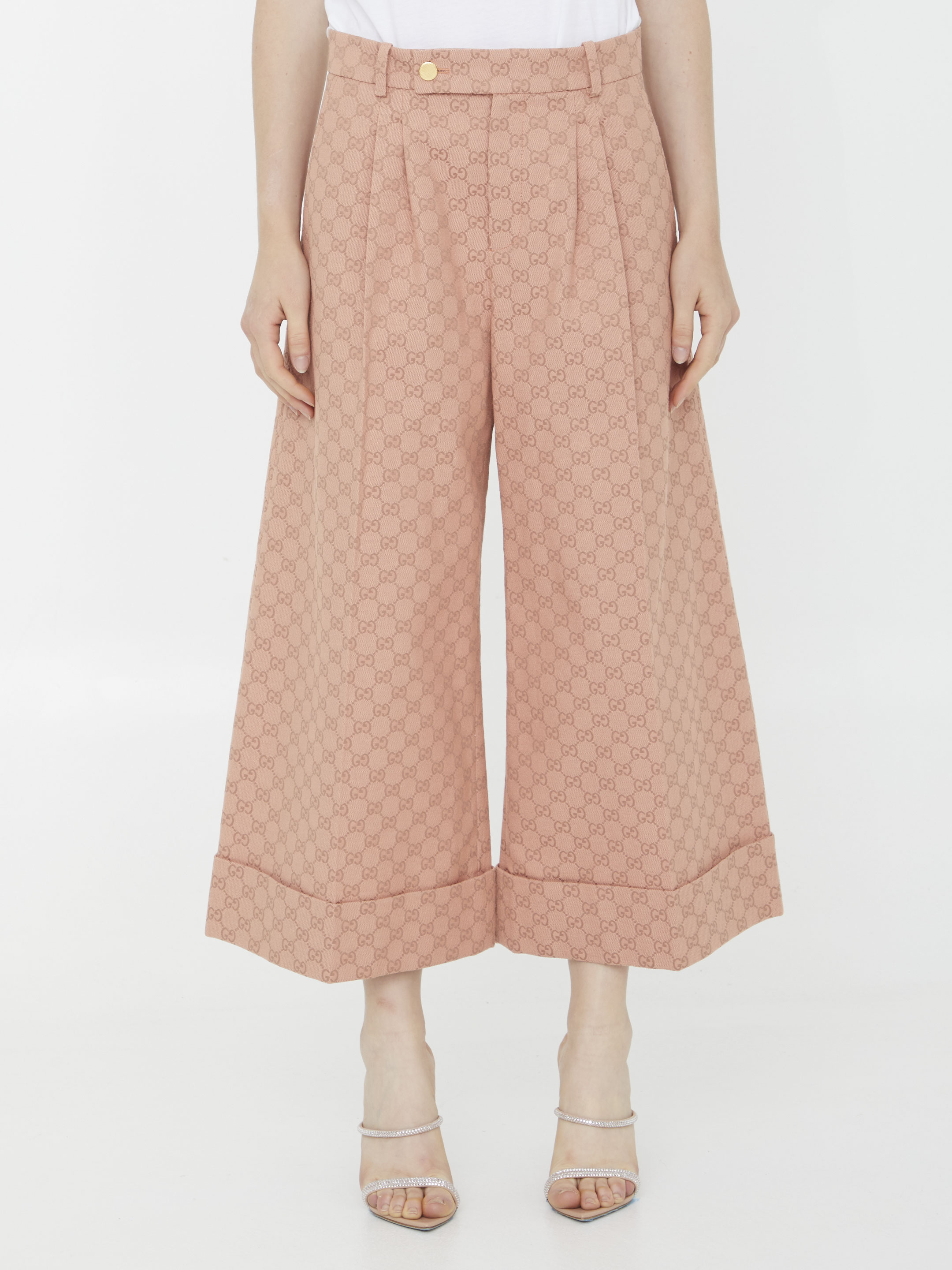 구찌 GG 코튼 패브릭 트라우저 744866 ZAF4S 5454